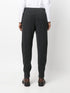 ribbed-knit cashmere track pants